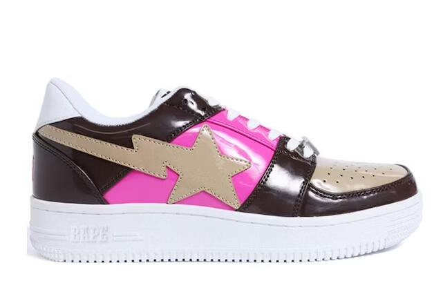 A Bathing Ap* Bape Sta Low Brown Pink Beige (2017)