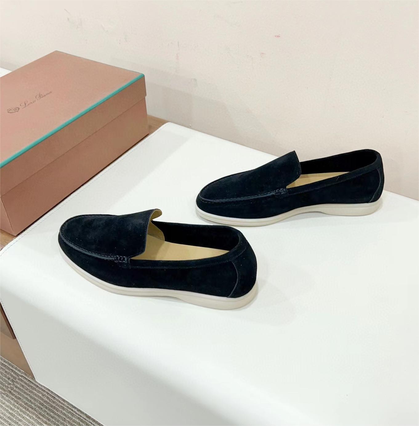 L*RO PI*NA Suede Loafers