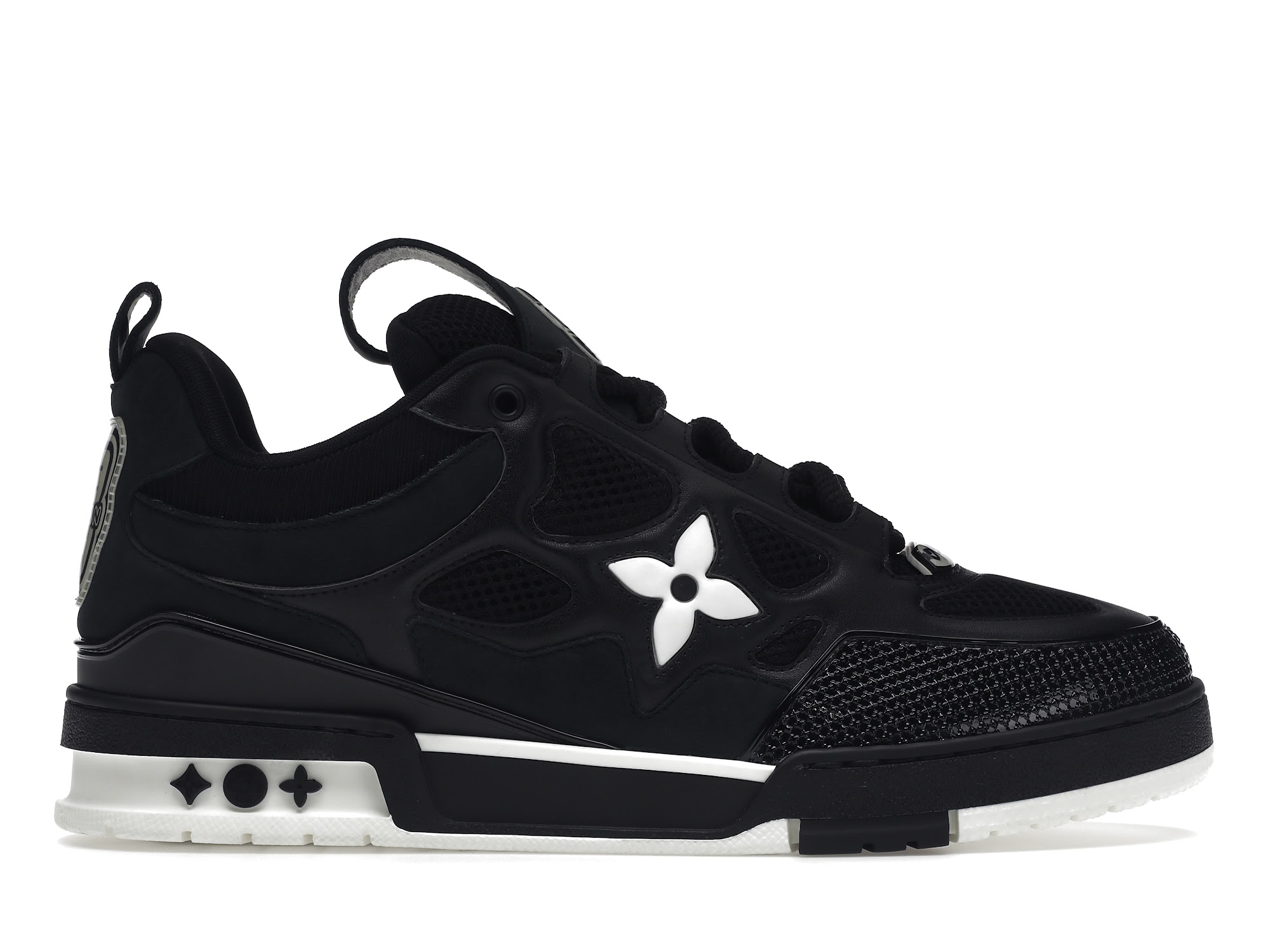 l**is V*t*n lv skate sneaker black white