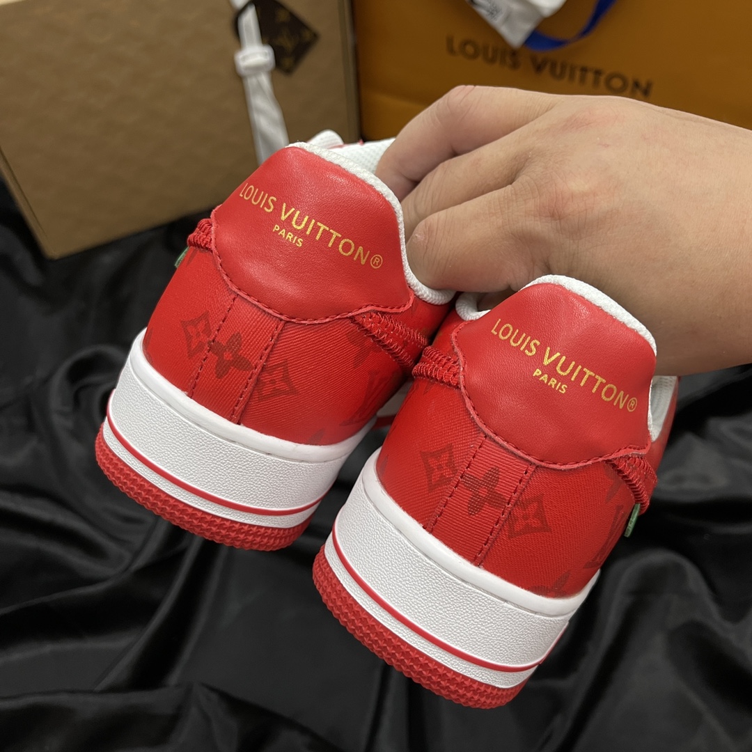 L*V Nike Air Force 1 Low By Virgil Abloh White Red