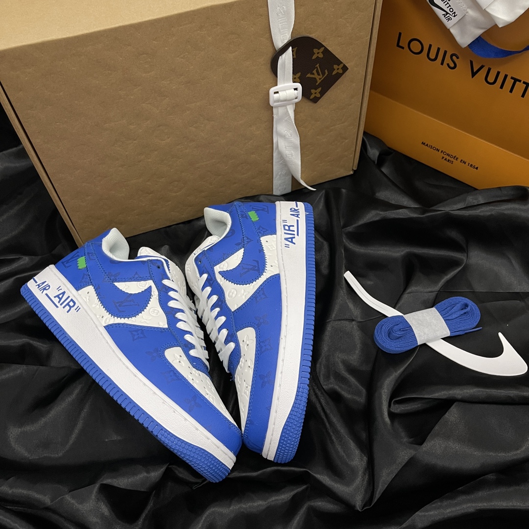 L *V Nike Air Force 1 Low By Virgil Abloh White Royal