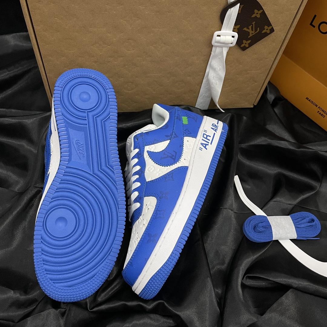 L *V Nike Air Force 1 Low By Virgil Abloh White Royal