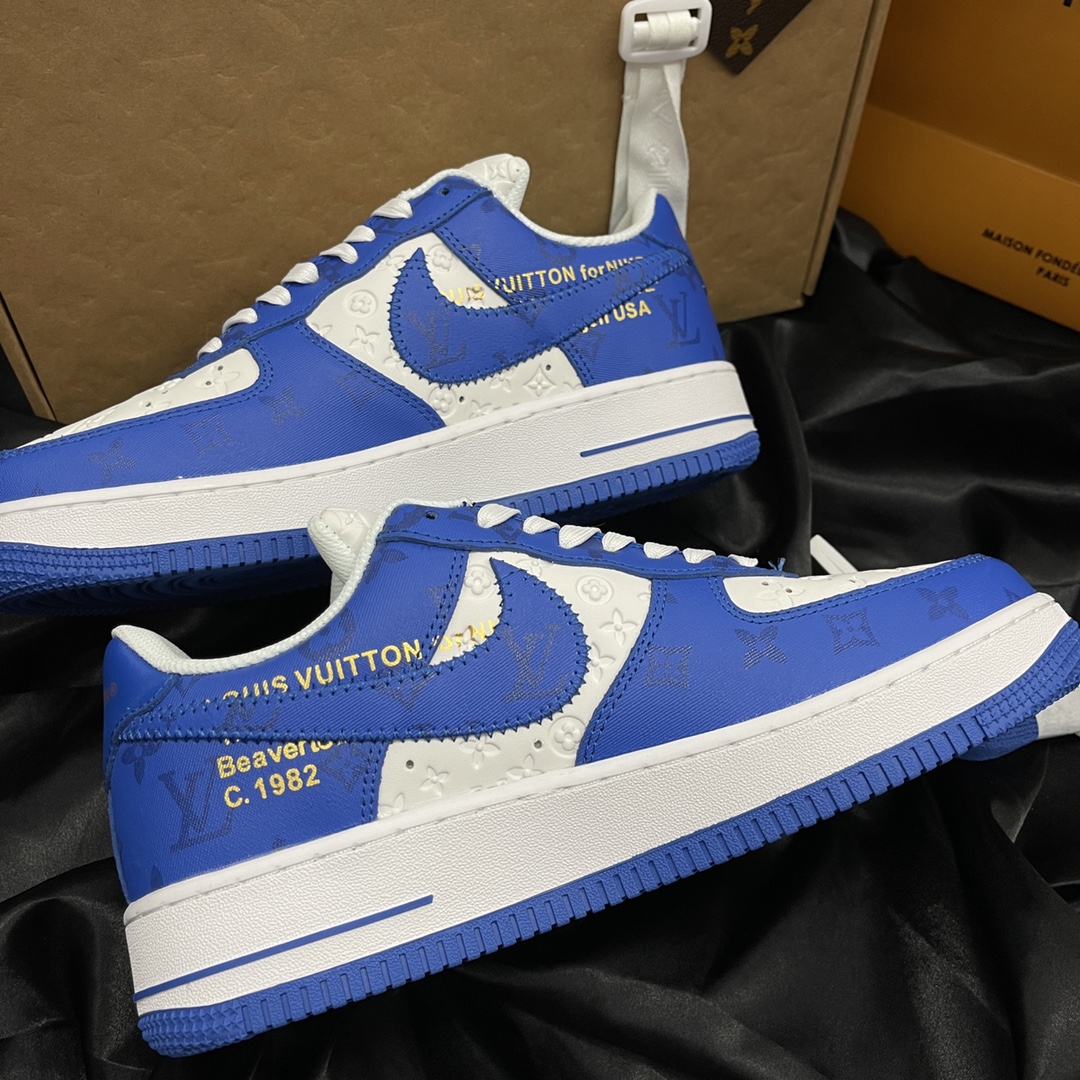 L *V Nike Air Force 1 Low By Virgil Abloh White Royal