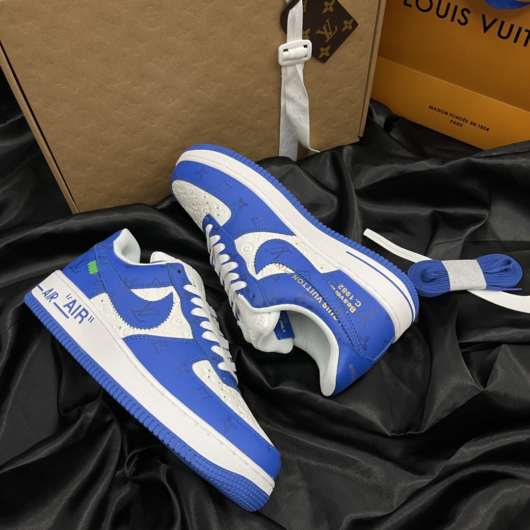 L *V Nike Air Force 1 Low By Virgil Abloh White Royal