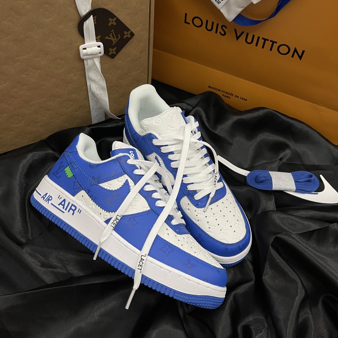 L *V Nike Air Force 1 Low By Virgil Abloh White Royal