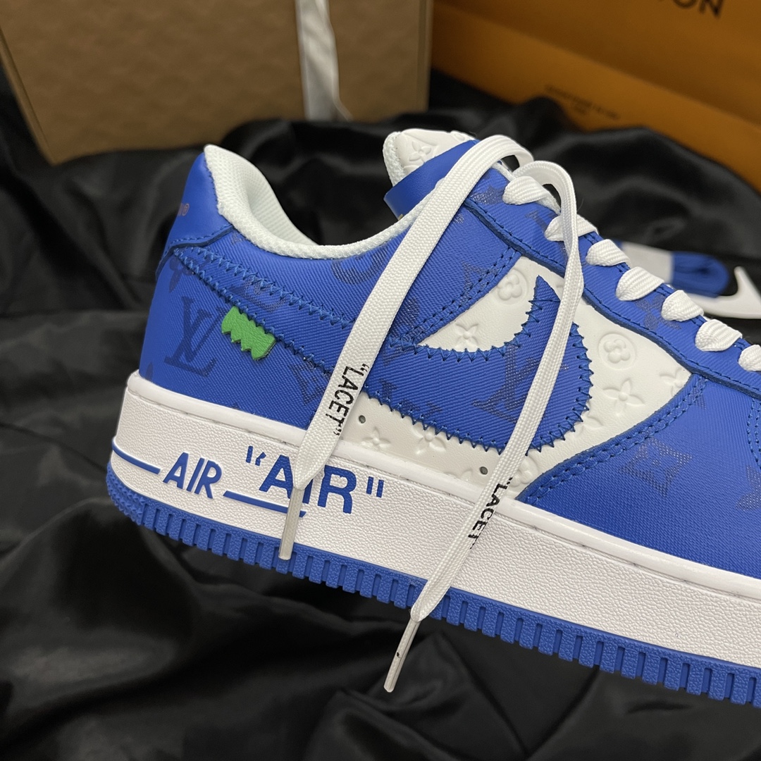 L *V Nike Air Force 1 Low By Virgil Abloh White Royal