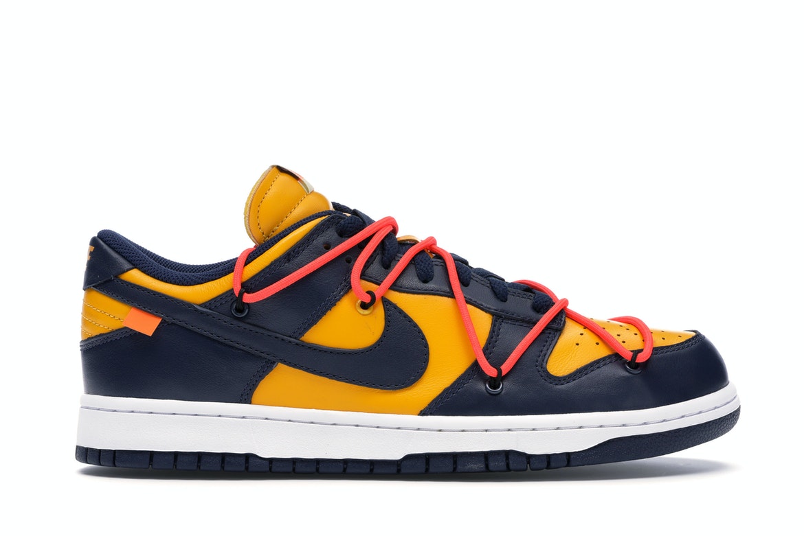 Dunk Low Off-White University Gold Midnight Navy