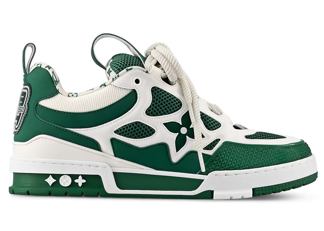 l*uis V*t*n skate sneaker green white