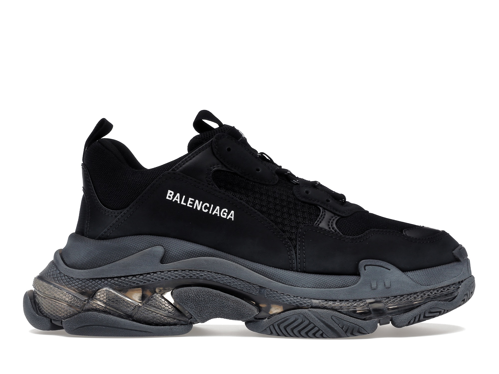 Balenciag* Triple S Clear Sole Black