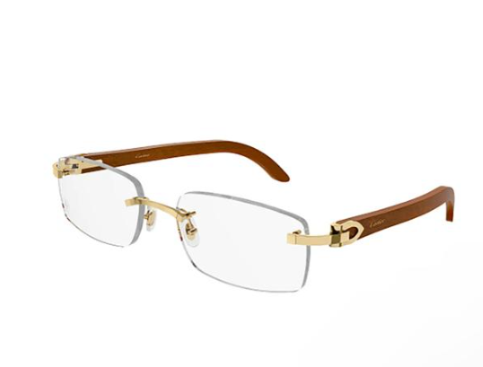 Cartie* Rectangle Rimless Glasses