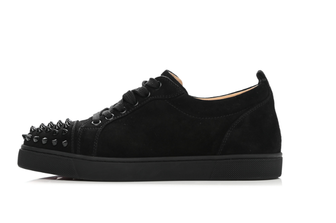 Ch**an louboutin  suede l**is junior spikes flat sneakers