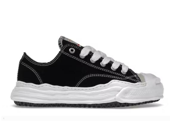 Maison Mihar* Yasuhir* Hank OG Sole Canvas Low Black