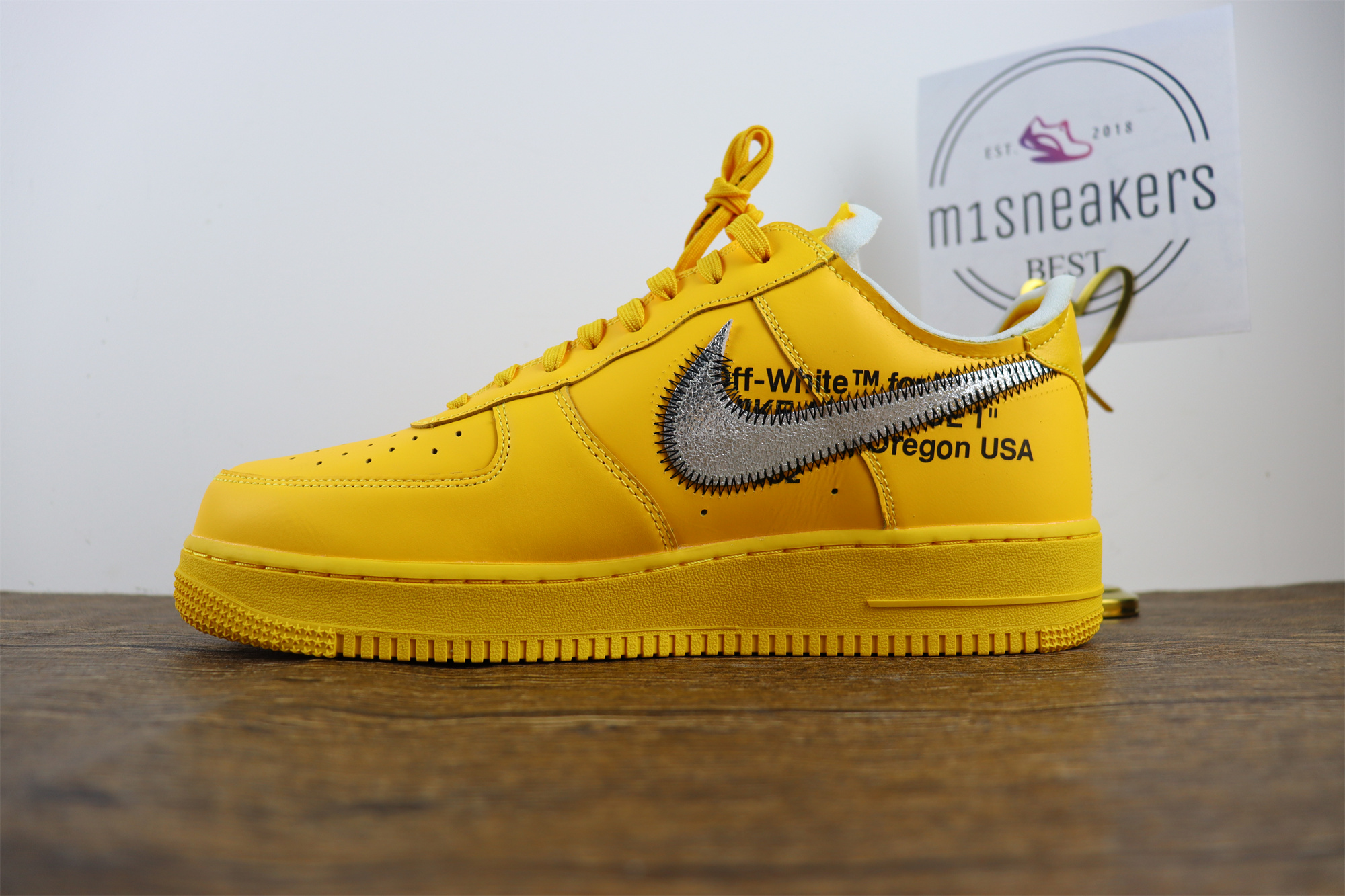 Nike Air Force 1 Low Off-White ICA University Gold