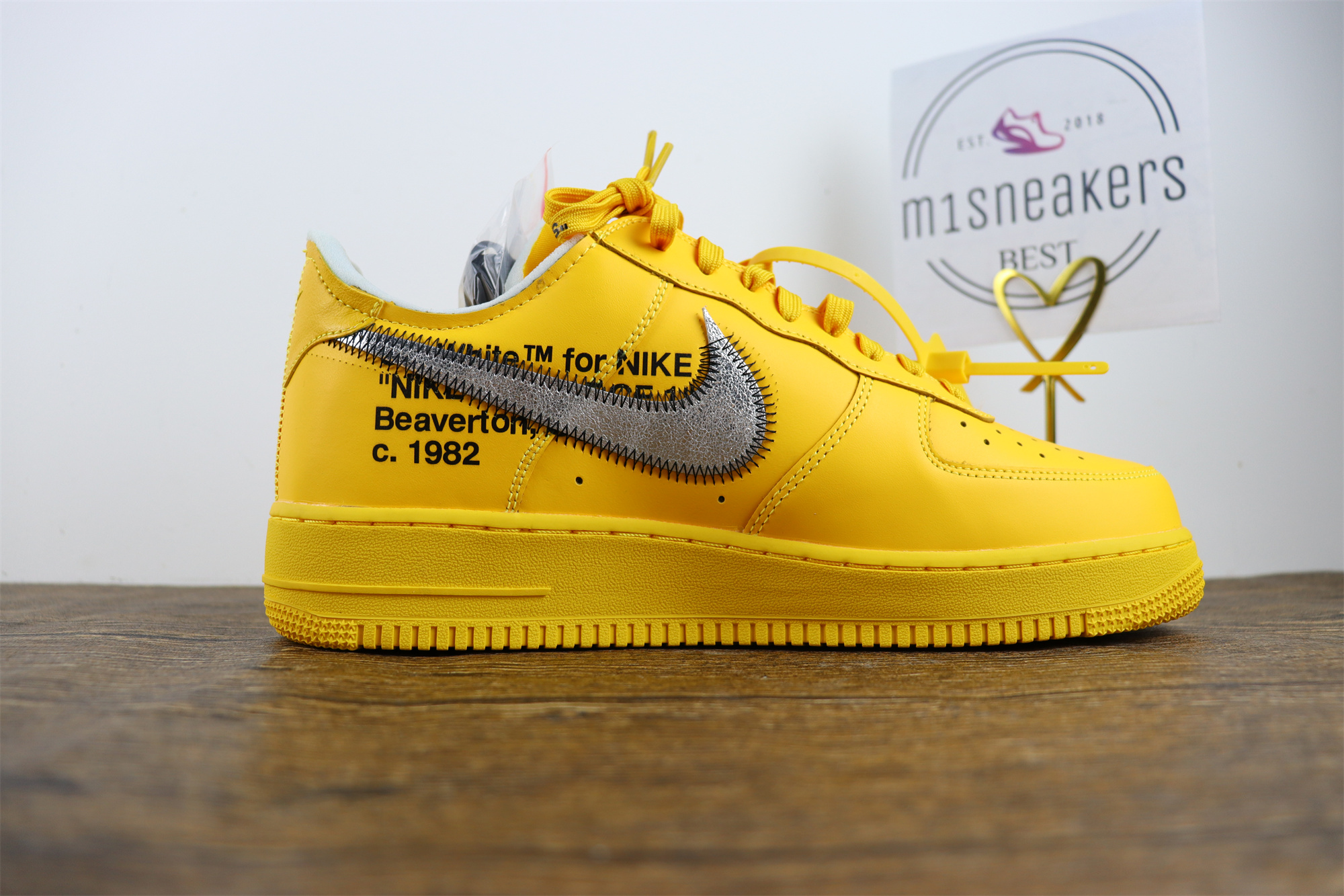 Nike Air Force 1 Low Off-White ICA University Gold