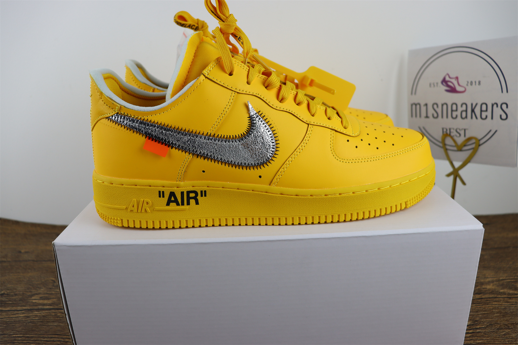 Nike Air Force 1 Low Off-White ICA University Gold