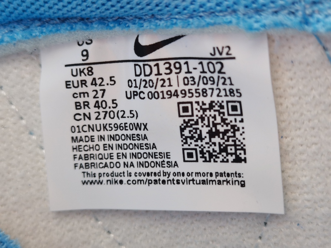 Nike Dunk Low UNC (2021)