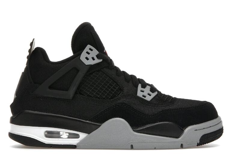 AIR JORDAN 4 RETRO BLACK CANVAS