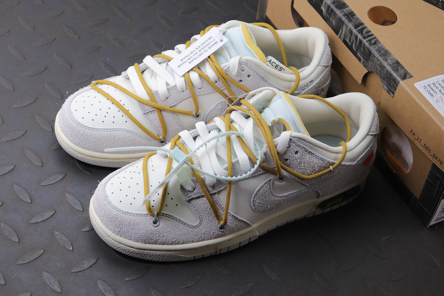 M Batch Nike Dunk Low Off-White Lot 37