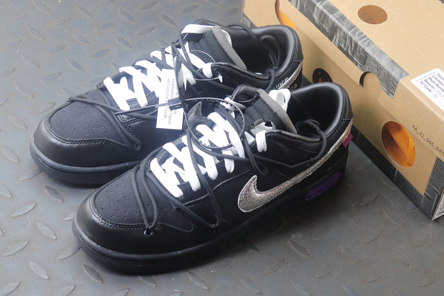 M Batch Nike Dunk Low Off-White Lot 50