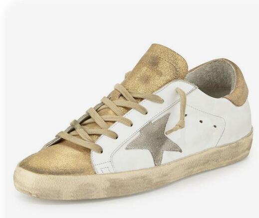 golde* goos* gold shimmer S*per star sneakers
