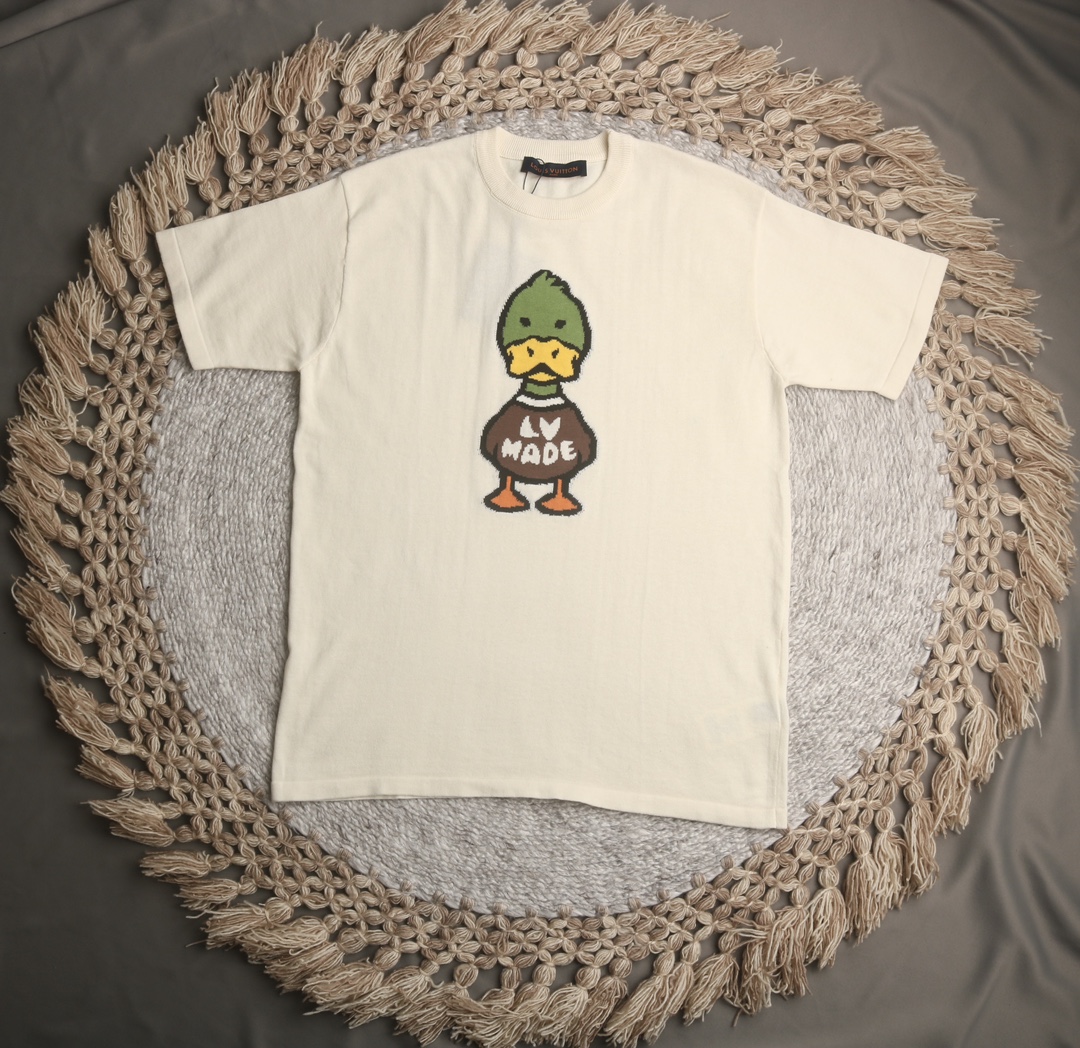 L*V x Nig* Intarsia Jacquard Duck Short-Sleeved T-shirt