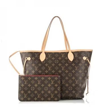 L*V Neverfull Monogram MM Cerise Lining
