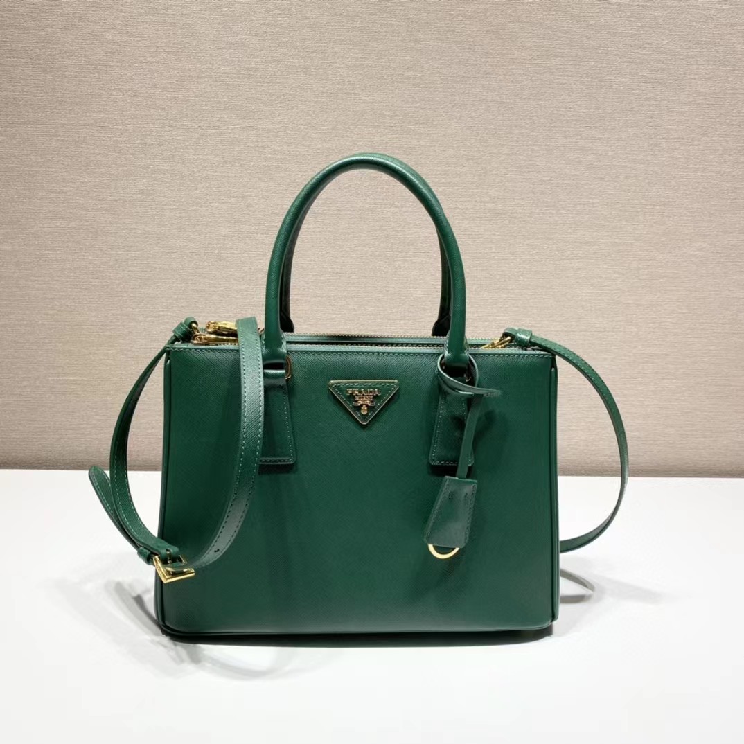 Prad* Galleria small Saffiano patent leather bag (28CM)