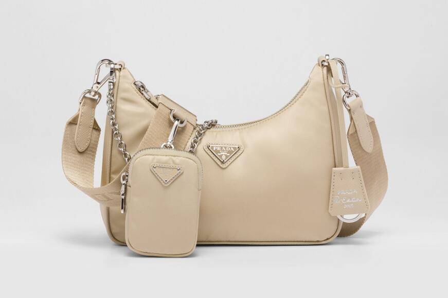 Prad* Re-Edition 2005 Re-Nylon Bag in Desert Beige