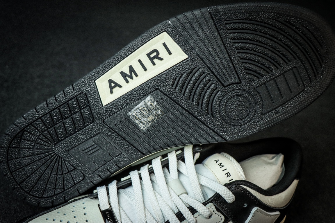 AMIRI Skel Top Low White Black White